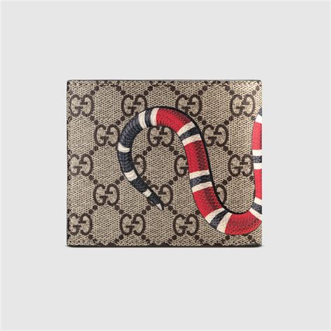 gucci wallet with snake|gucci snake wallet men's.